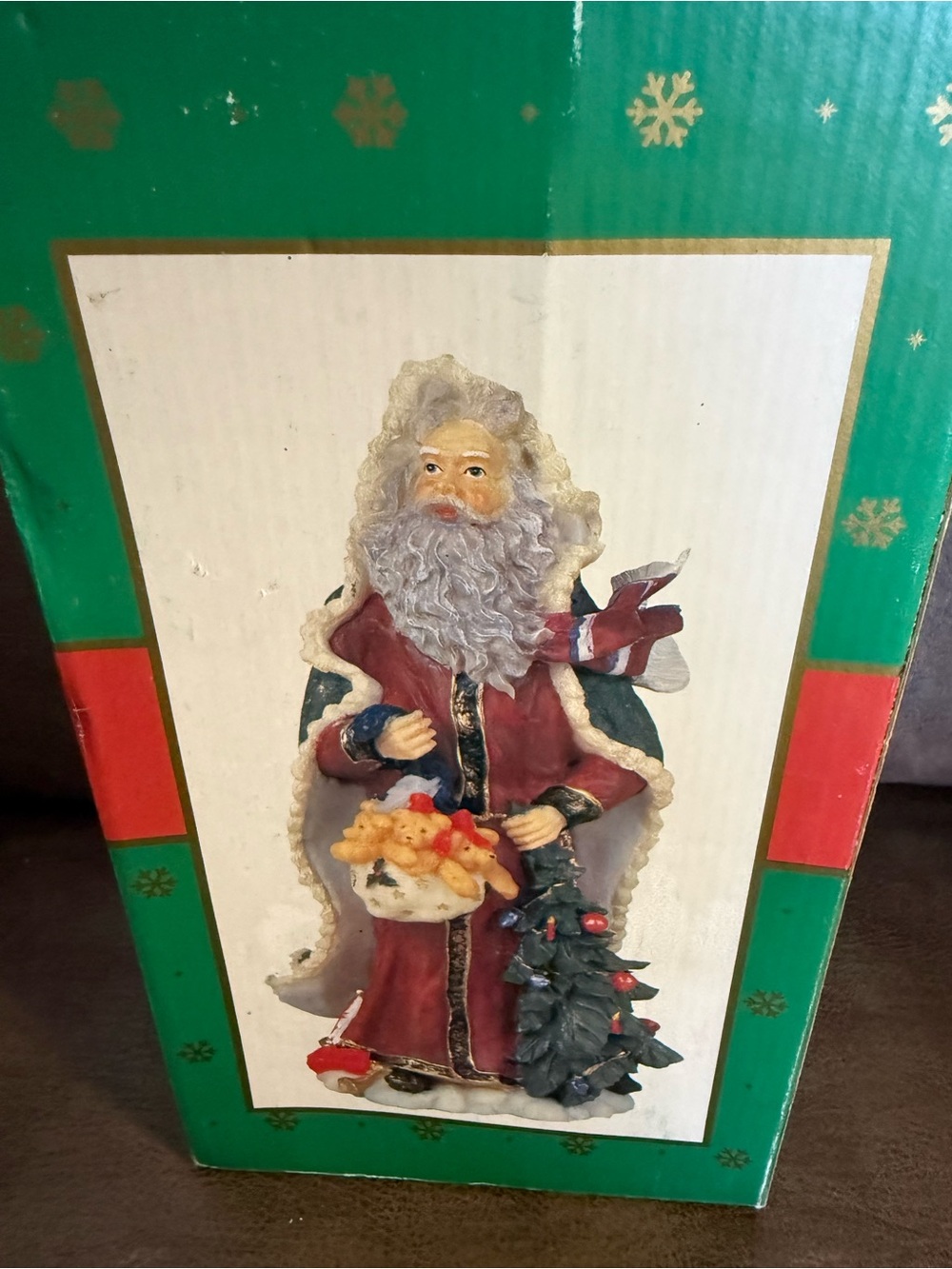 Vintage Cedar Creek Collection Santa Figurine 12 Inch Christmas Original Box